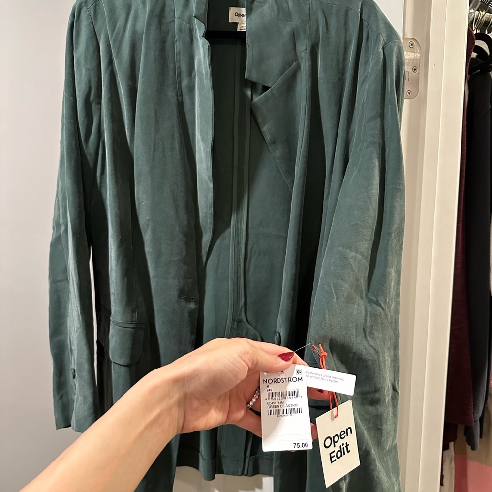 Open Edit Women's Teal Blazer